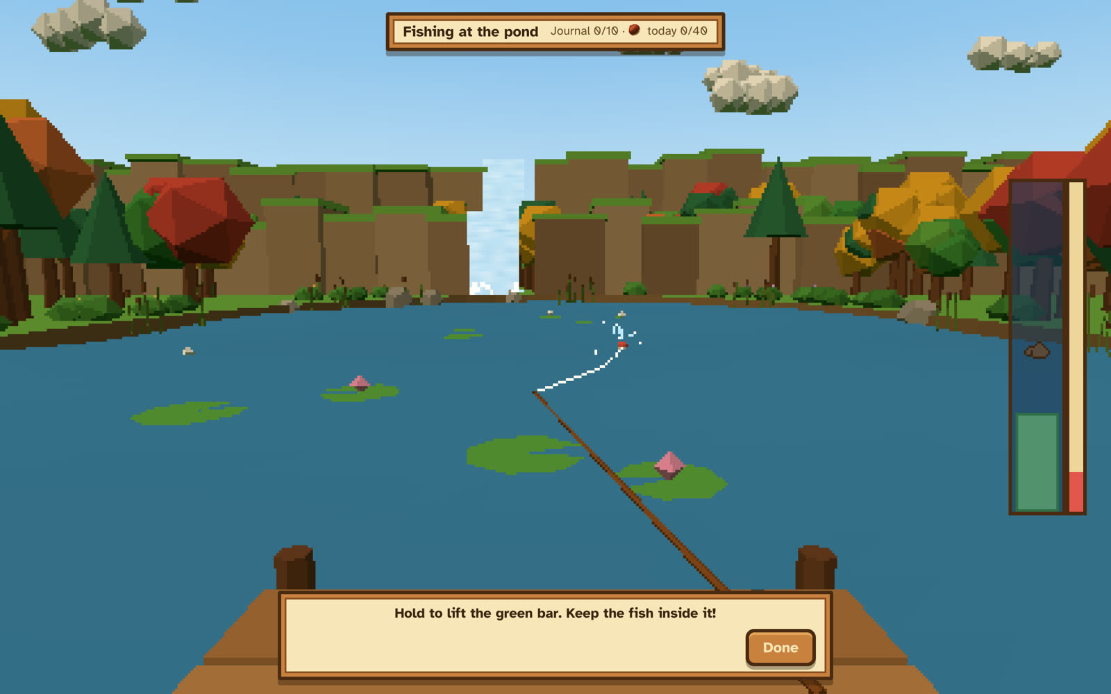 Reeling in with the catch meter